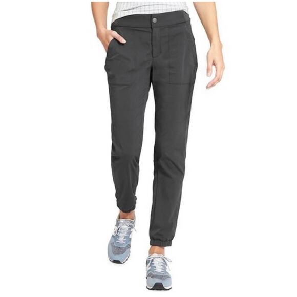 Athleta Pants Womens 4 Gray Trekkie Jogger Athletic Hiking Casual Nylon Travel - Picture 1 of 12